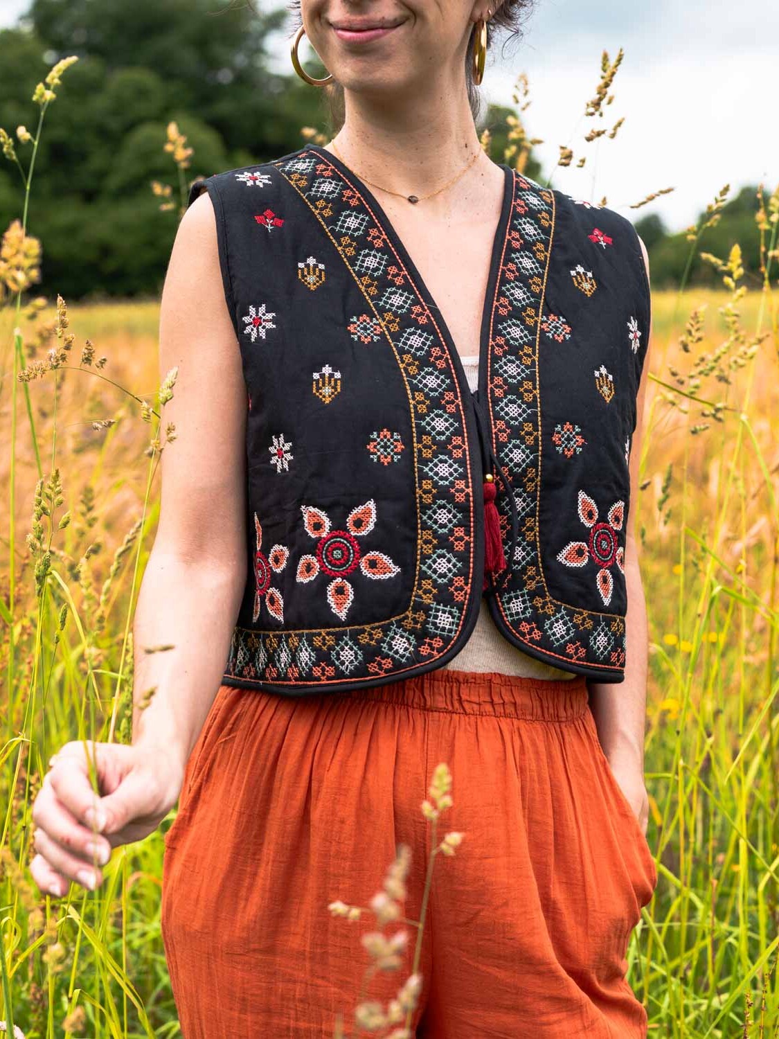 Boho waistcoat Zahra – handgemaakt met liefde