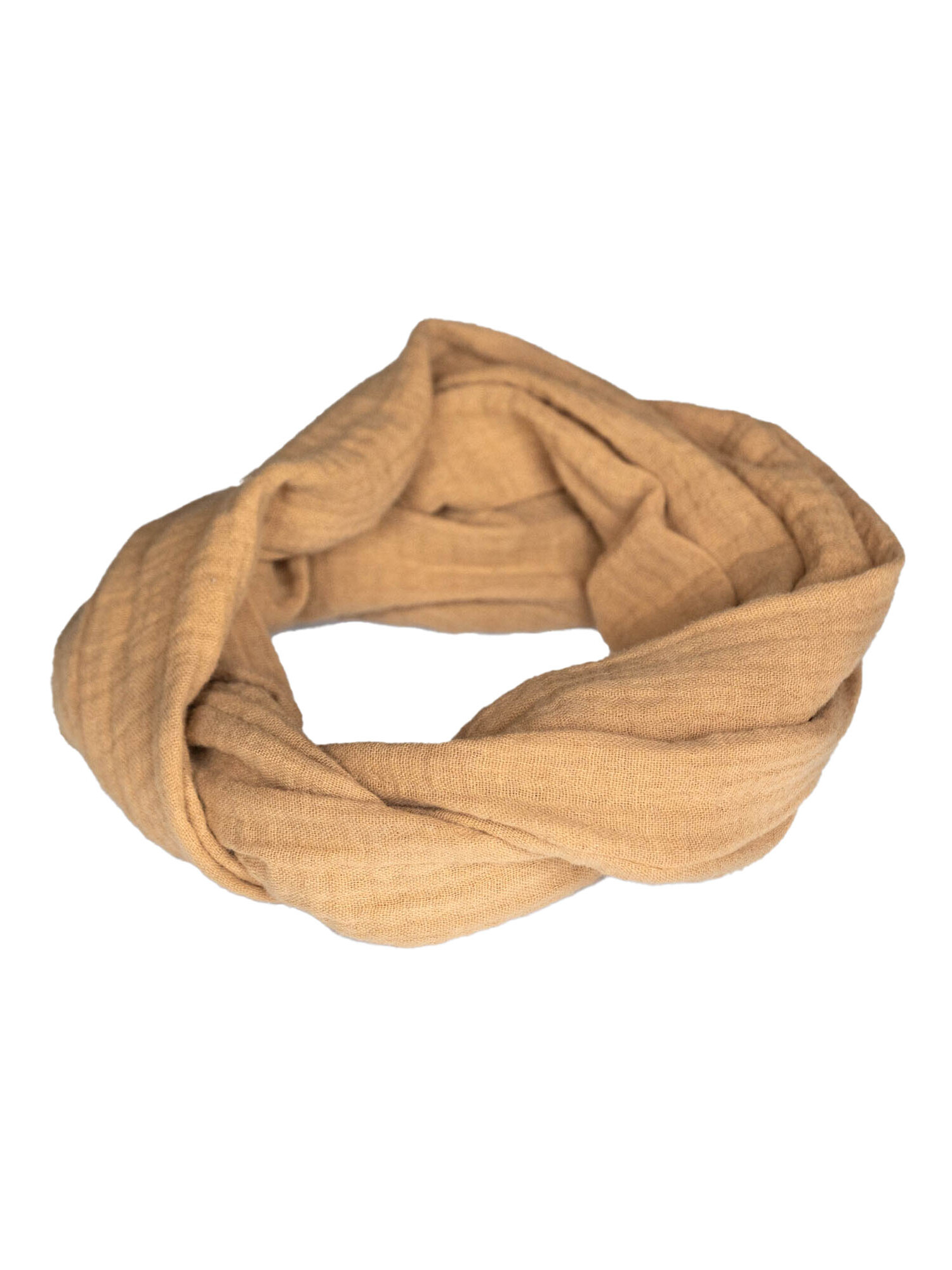 Handgemaakte boho haarband ‘Shiloh’ camel
