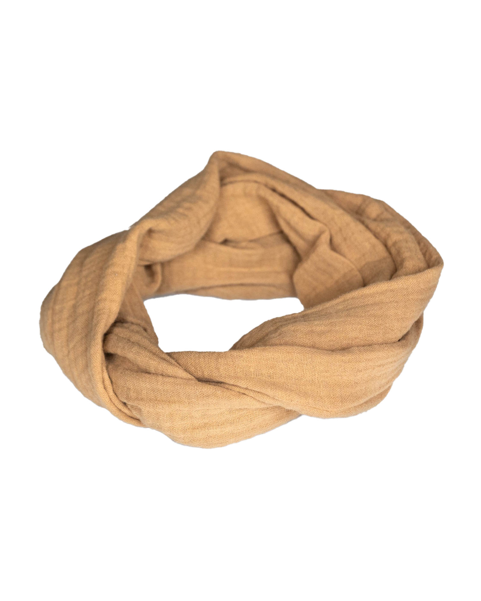 Handgemaakte boho haarband ‘Shiloh’ camel