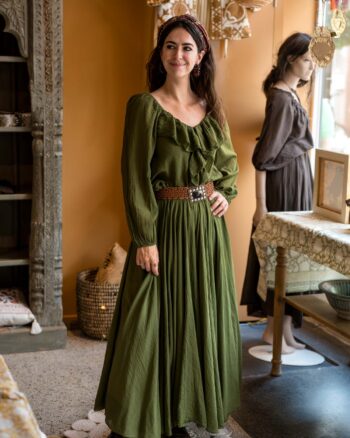 Bohemian blouse ‘Liora’ gecombineerd met Liora rok